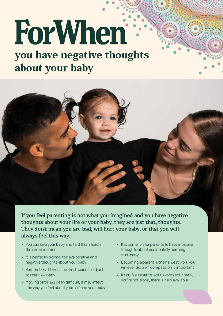 ForWhen you have negative thoughts about your baby