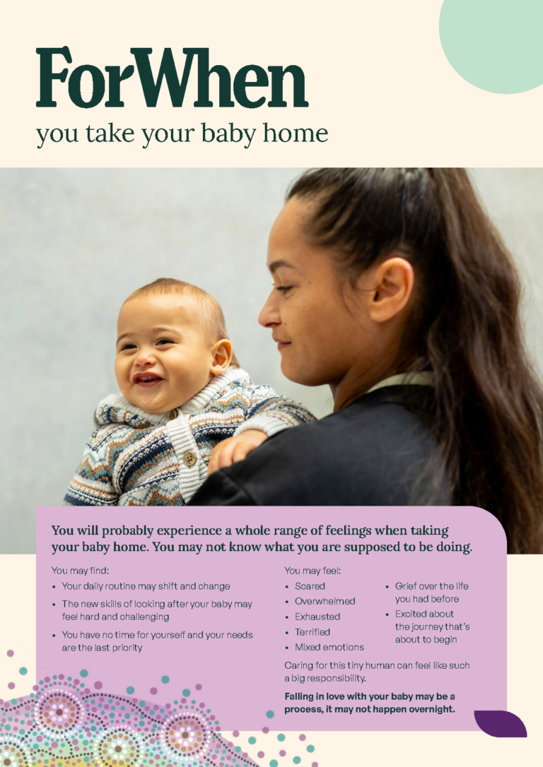 ForWhen you take your baby home